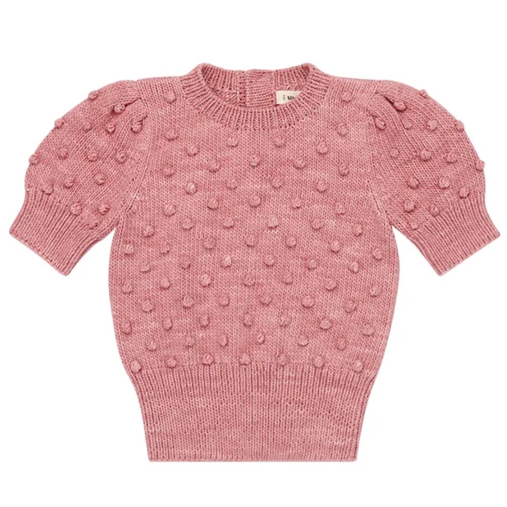 Misha And Puff Rose Textured Knit Sweater